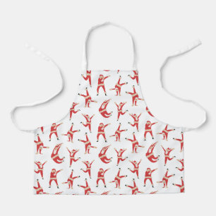 Dabbing Santa Leuk Kerstpatroon Schort
