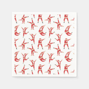 Dabbing Santa Leuk Kerstpatroon Servet