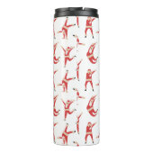 Dabbing Santa Leuk Kerstpatroon Thermosbeker (Achterkant)