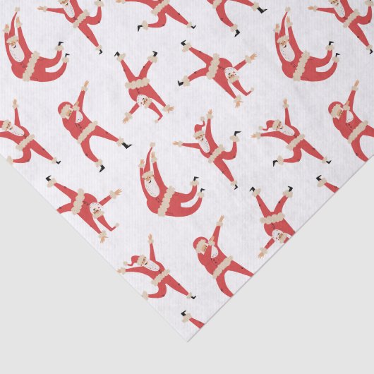 Dabbing Santa Leuk Kerstpatroon Tissuepapier (Detail)