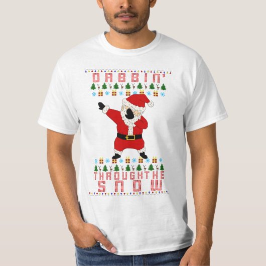 Dabbing Santa T-shirt (Voorkant)