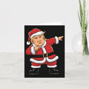 Dabbing Santa Trump Xmas Lights Girls Boys Kinder  Kaart