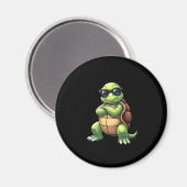 Dabbing Sea Turtle Animal Lover Save The Turtles ( Magneet (Voorkant / Achterkant)