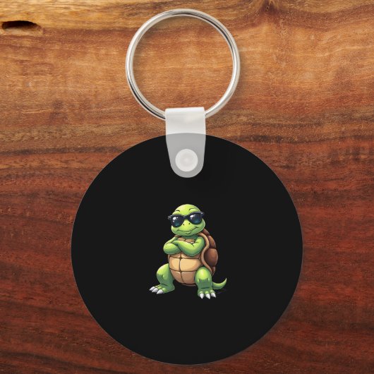 Dabbing Sea Turtle Animal Lover Save The Turtles ( Sleutelhanger (Voorkant)