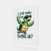 Dabbing Sea Turtle J'Aime Vraiment Les Tortues Ok_ (Angle)