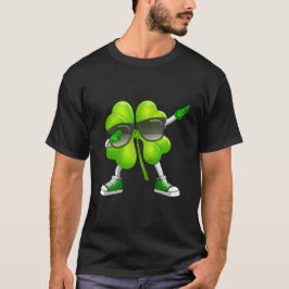 Dabbing Shamrock St Patrick's Day Funny Dab T-shirt
