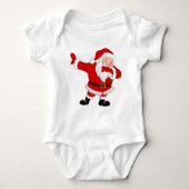 Dabbing Sinterklaas Kerstmis Vakantie Dab Romper (Voorkant)
