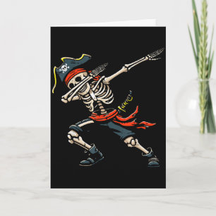 Dabbing Skelet Piraat Grappige Dans Kostuum Jongen Kaart