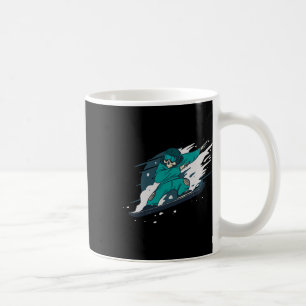 Dabbing Skelet Snowboarder Snowboard Snowboardin Koffiemok