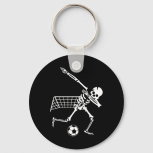 Dabbing Skelet Voetbal Humor Grappig Halloween Cad Sleutelhanger