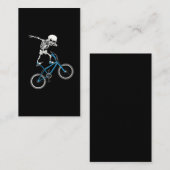Dabbing Skeleton Bicycle BMX Fun Visitekaartje (Voorkant / Achterkant)