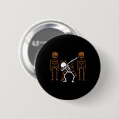 Dabbing Skeleton Dab Dance Halloween Gift Ronde Button 5,7 Cm (Voorkant /achterkant)