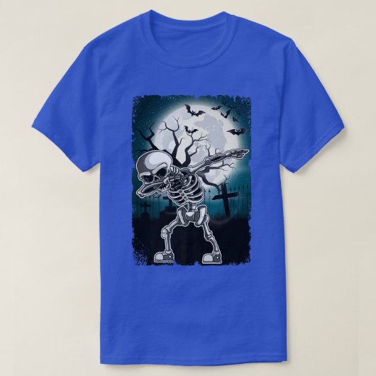 Dabbing Skeleton Halloween Kinder Boys Cool T-shirt (Design voorkant)