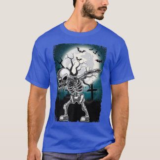 Dabbing Skeleton Halloween Kinder Boys Cool T-shirt