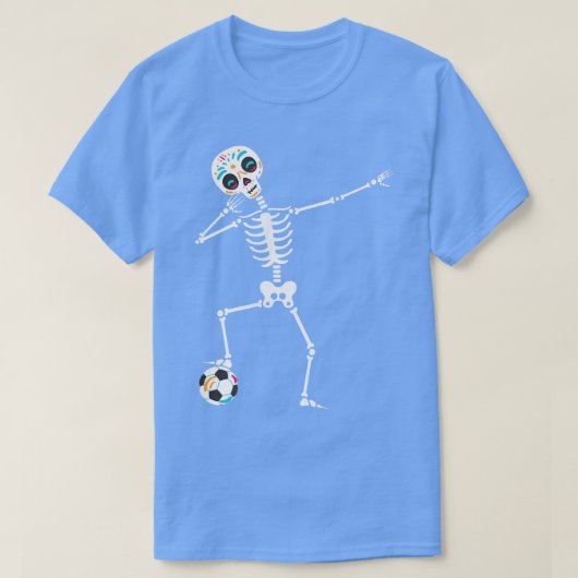 Dabbing Skeleton halloween pomkin T-shirt (Design voorkant)