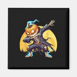Dabbing Skeleton Headless Pumpkin Dab Dance Boys H Magneet