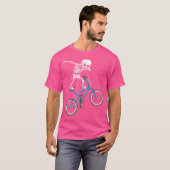 Dabbing Skeleton MTB Fiets BMX Fun T-shirt (Voorkant volledig)