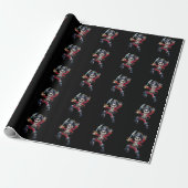Dabbing Skeleton Pirate Halloween Kinderen Jolly R Cadeaupapier (Uitgerold)