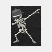 Dabbing Skeleton Pirate Halloween Kinderen Jolly R Fleece Deken (Voorkant)