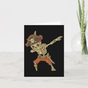 Dabbing Skeleton Pirate Halloween Kinderen Jolly R Kaart