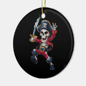 Dabbing Skeleton Pirate Halloween Kinderen Jolly R Keramisch Ornament (Links)