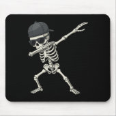 Dabbing Skeleton Pirate Halloween Kinderen Jolly R Muismat (Voorkant)