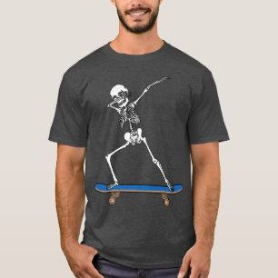 Dabbing Skeleton Skater Grandson Boyvriend Son Ska T-shirt
