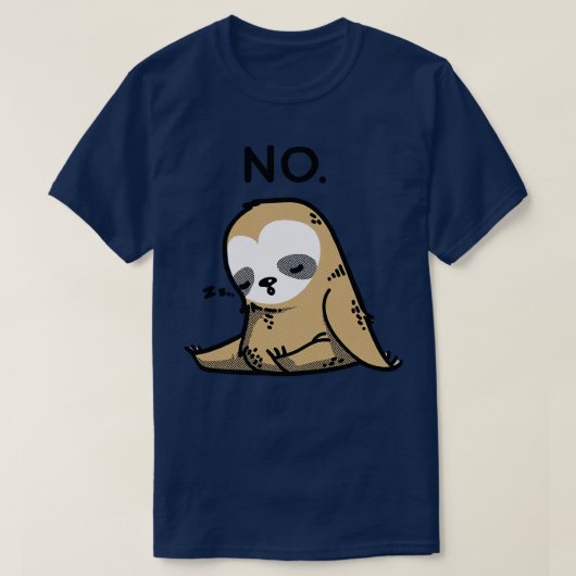 Dabbing Sloth NO T-shirt (Design voorkant)