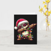 Dabbing Sloth Xmas For Kids Boys Girl Sloth Lover Kaart (Gele Bloem)