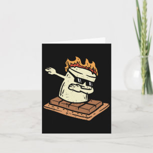 Dabbing Smore Marshmallow Cute Dab Dance Camping C Kaart