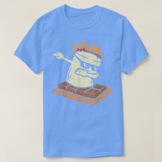 Dabbing Smore Marshmallow Cute Dab Dance Camping C T-shirt (Design voorkant)