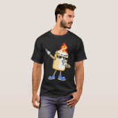 Dabbing Smores Marshmallow Dab Dance Camping T-shirt (Voorkant volledig)