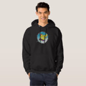 Dabbing Snowboard Parrot I Yellow Lutino Monk Para Hoodie (Voorkant volledig)
