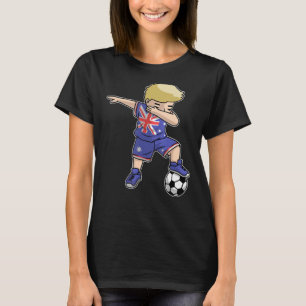 Dabbing Soccer Boy Australian Boys Foot T-shirt