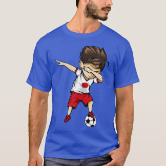Dabbing Soccer Boy Japan Jersey - Japanse voetbalc T-shirt