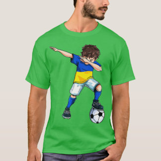 Dabbing Soccer Boy Ukraine Football Gift T-shirt