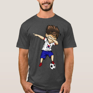 Dabbing Soccer Boy Zuid-Korea Jersey Koreaanse boo T-shirt