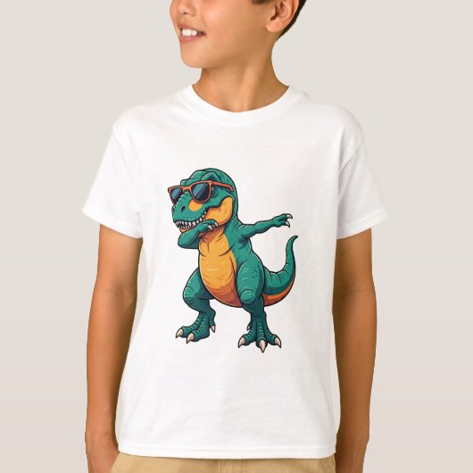 Dabbing T-rex T-shirt (Voorkant)