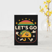 Dabbing Taco Let's Go Taco Kaart (Gele Bloem)