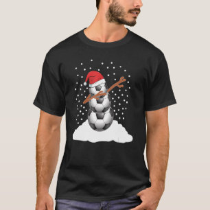 Dabbing through the Snow Voetbal Snowman for SA T-shirt