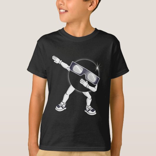 Dabbing Total Solar Eclipse 2024 Totality Dab Kind T-shirt (Voorkant)