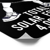 Dabbing totale zonne-eclips 04.08.2024 Leuk dab jo Poster (Hoek)