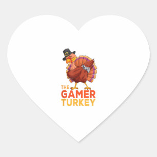 Dabbing Turkey Gamer Thanksgiving Gaming Kinder jo Hart Sticker