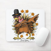 Dabbing Turkey Thanksgiving Dancing Muismat (Met muis)