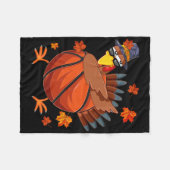 Dabbing Turkije en schets LL Herfst vibes Thanksgi Fleece Deken (Voorkant (Horizontaal))