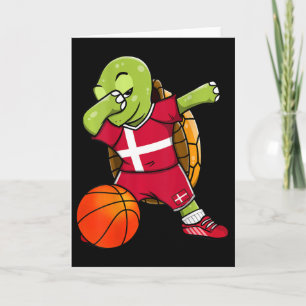 Dabbing Turtle Denemarken Jersey Deense Sketll Lie Kaart
