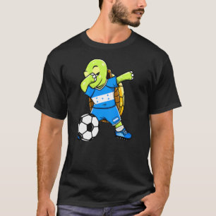Dabbing Turtle Honduras Voetbal Fans Jersey Hondur T-shirt