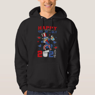 Dabbing Uncle Sam 4th of July 2021 kids boys girls Hoodie