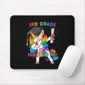Dabbing Unicorn 3rd Grade Nailed It Afstuderen Gir Muismat (Met muis)