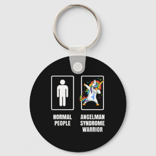 Dabbing Unicorn Angelman Syndrome Warrior Survivor Sleutelhanger